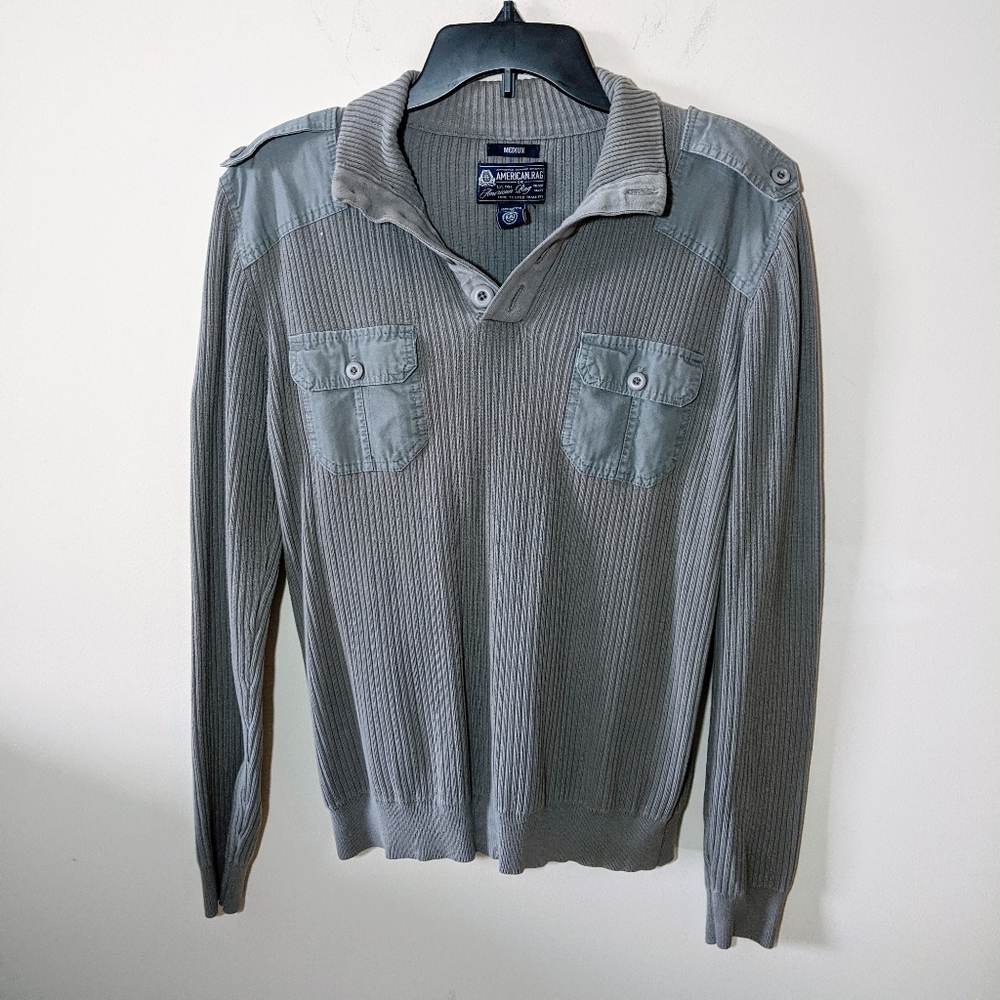 American Rag Medium Gray Pullover Sweater